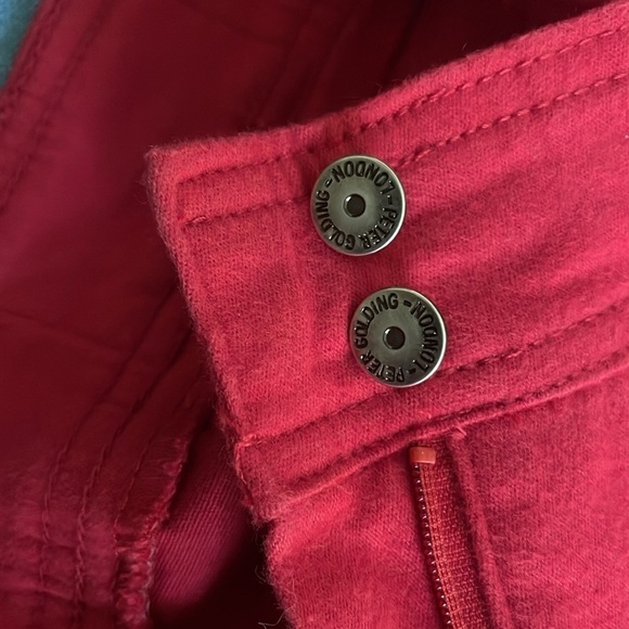 Peter Golding “Greatest Jeans on Earth”  Sz 9/10 soft red cotton/elastaine pants - Picture 6 of 8